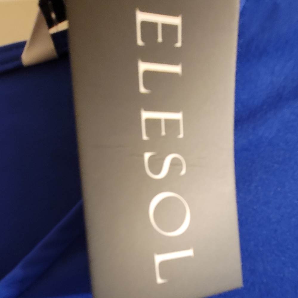 New ELESOL swing dress 3/4 sleeve Royal Blue. Size L - Picture 3 of 5